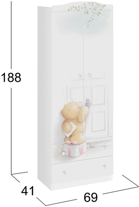 Шкаф 2-дверный Тедди Модель 931