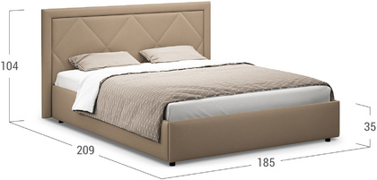 Кровать двуспальная Доменика 160х200 Модель 1203