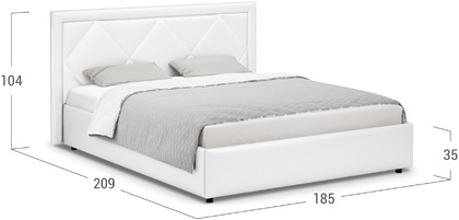 Кровать двуспальная Доменика 160х200 Модель 1203