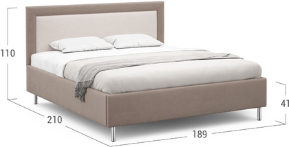 Кровать двуспальная MOON FAMILY 1228 180х200